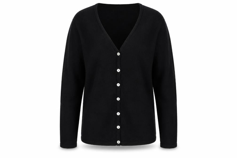 Dorothy Perkins Womens Black V-Neck Acrylic Cape Jumper Size 12