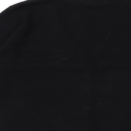 Dorothy Perkins Womens Black V-Neck Acrylic Cape Jumper Size 12
