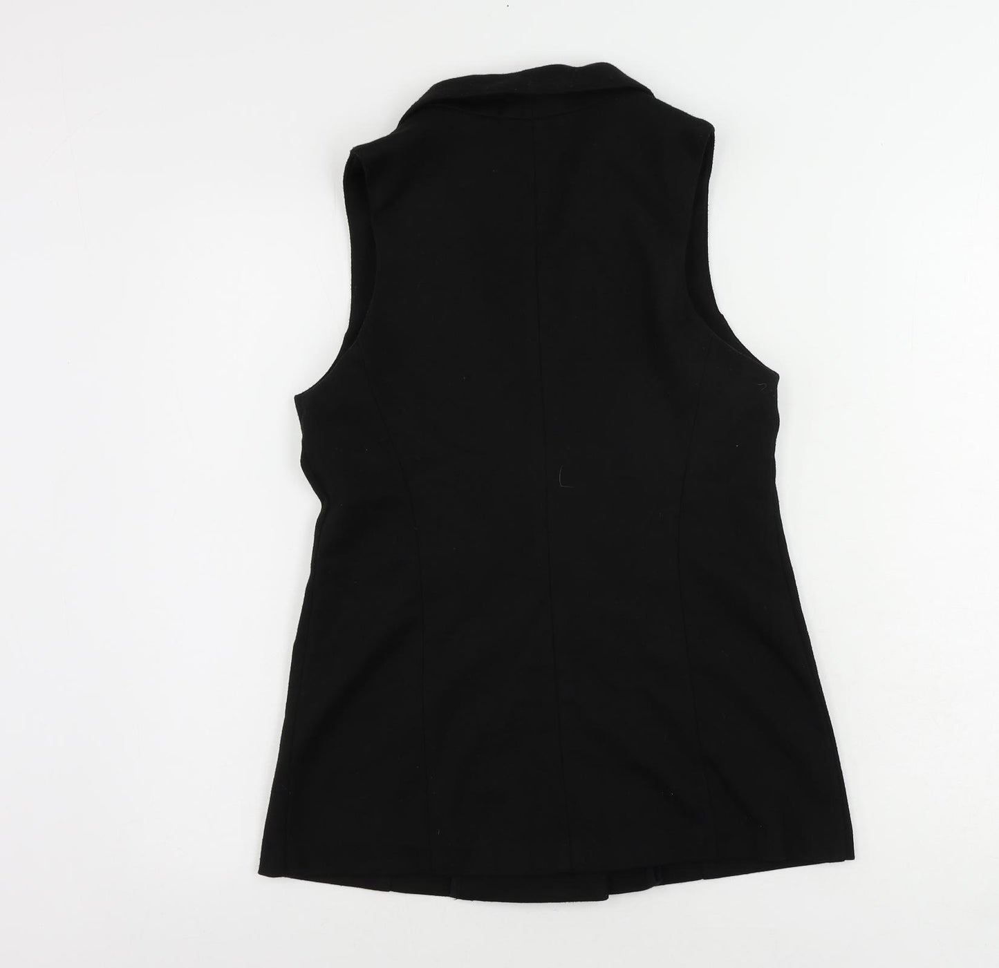 Dorothy Perkins Womens Black Jacket Waistcoat Size 8 Button