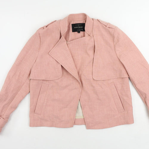 River Island Womens Pink Jacket Size 8 - Open