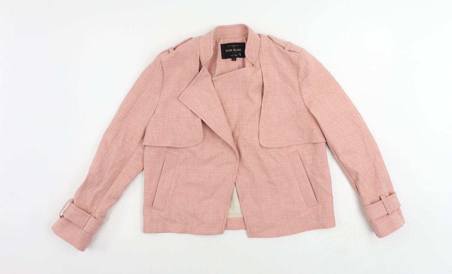 River Island Womens Pink Jacket Size 8 - Open