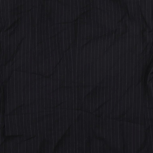 Autograph Mens Blue Striped Wool Jacket Suit Jacket Size 44 Regular