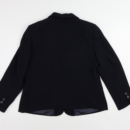 Busy Womens Blue Jacket Blazer Size 18 Button