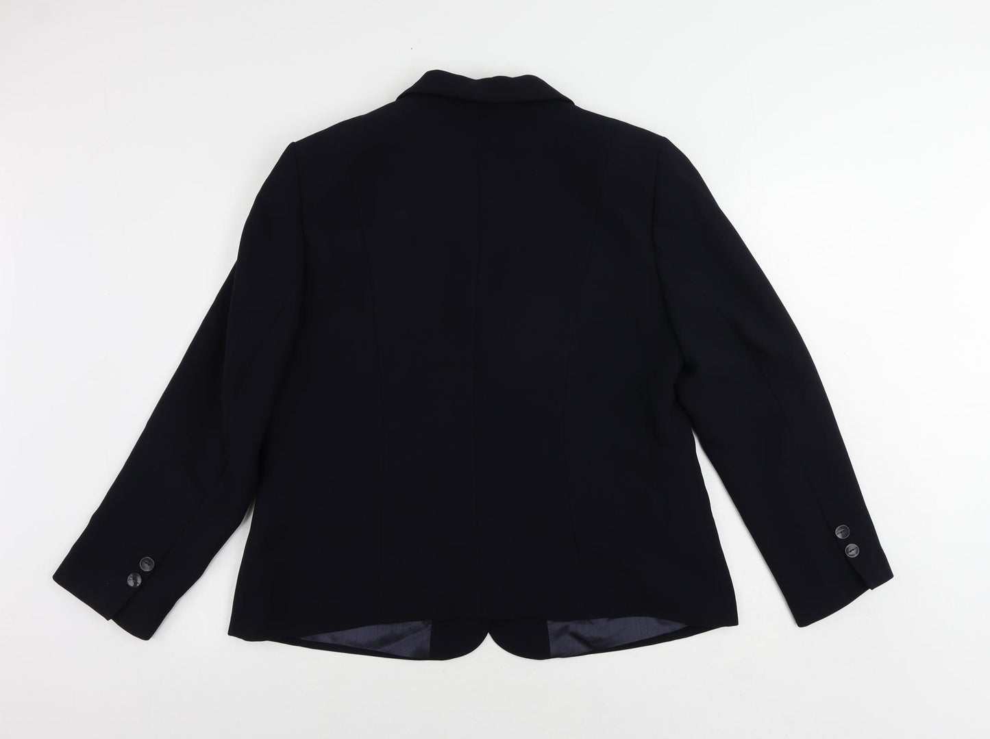 Busy Womens Blue Jacket Blazer Size 18 Button