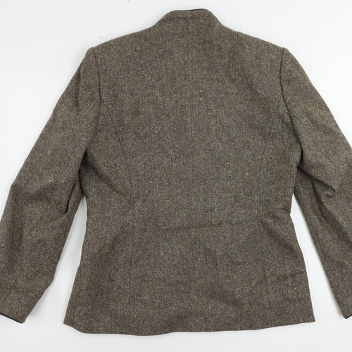 Country Casuals Womens Brown Jacket Size 12 Zip - Vintage