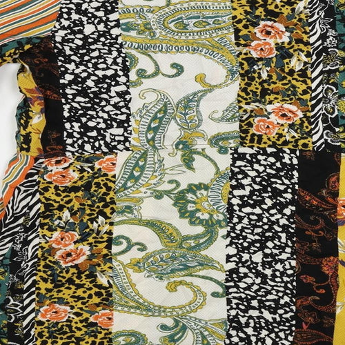 Apricot Womens Multicoloured Paisley Viscose Basic Blouse Size 8 V-Neck