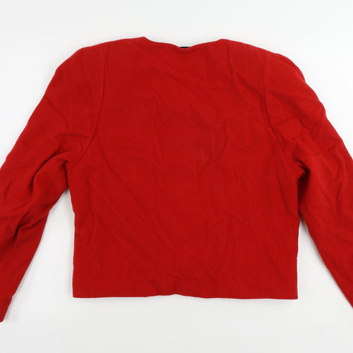 Libra Womens Red Jacket Size 10 Button