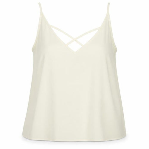 Miss Selfridge Womens Ivory Polyester Camisole Tank Size 14 V-Neck