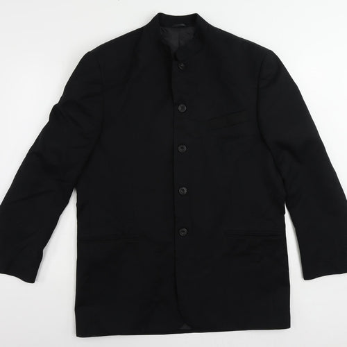 Sequel Mens Black Polyester Jacket Suit Jacket Size 42 Regular