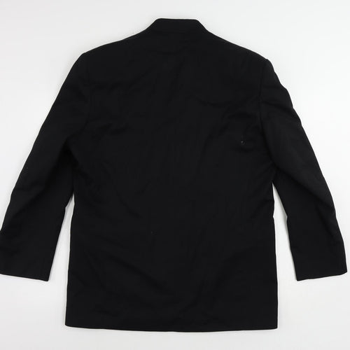 Sequel Mens Black Polyester Jacket Suit Jacket Size 42 Regular