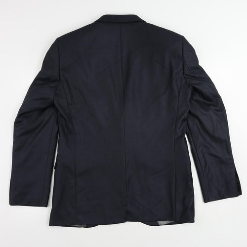 NEXT Mens Blue Polyester Jacket Suit Jacket Size 40 Regular