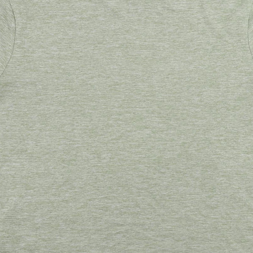 Skechers Womens Green Polyester Basic T-Shirt Size M Crew Neck