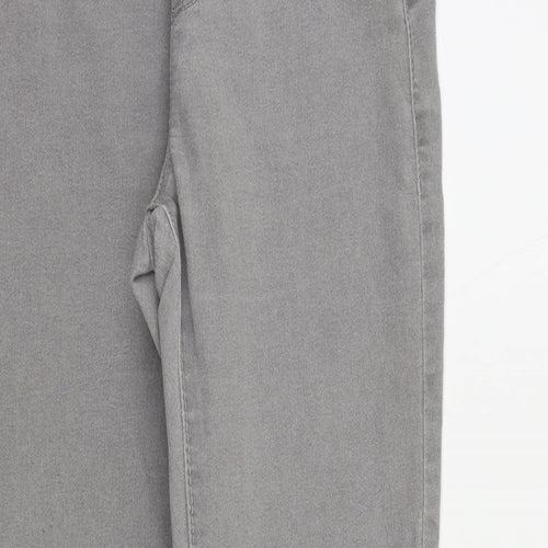 Denim & Co. Womens Grey Cotton Jegging Jeans Size 8 L30 in Regular - Elastic Waist