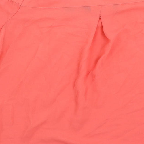 Dorothy Perkins Womens Pink Polyester Basic Blouse Size 8 Off the Shoulder