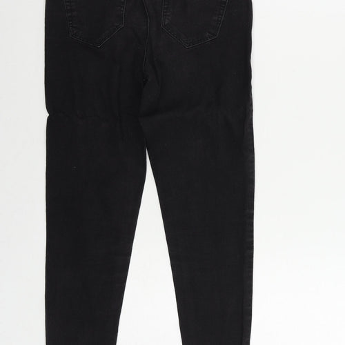 Denim & Co. Womens Black Cotton Jegging Jeans Size 6 L24 in Regular - Elastic Waist