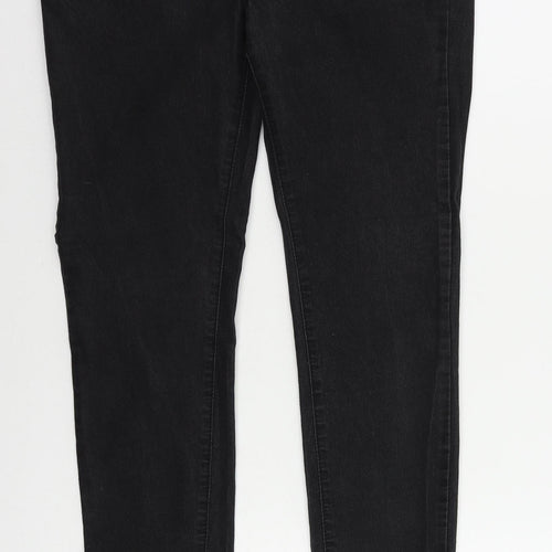 Denim & Co. Womens Black Cotton Jegging Jeans Size 12 L30 in Regular - Elastic Waist