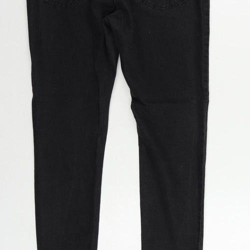Denim & Co. Womens Black Cotton Jegging Jeans Size 12 L30 in Regular - Elastic Waist