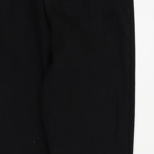 Boohoo Womens Black Cotton Skinny Jeans Size 6 L27 in Regular Zip