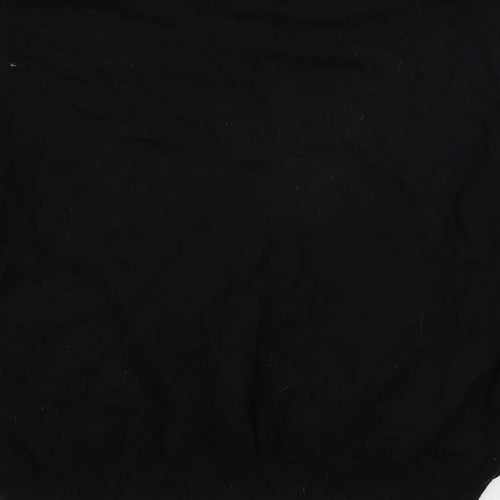 Ben Sherman Mens Black V-Neck Cotton Pullover Jumper Size L Long Sleeve
