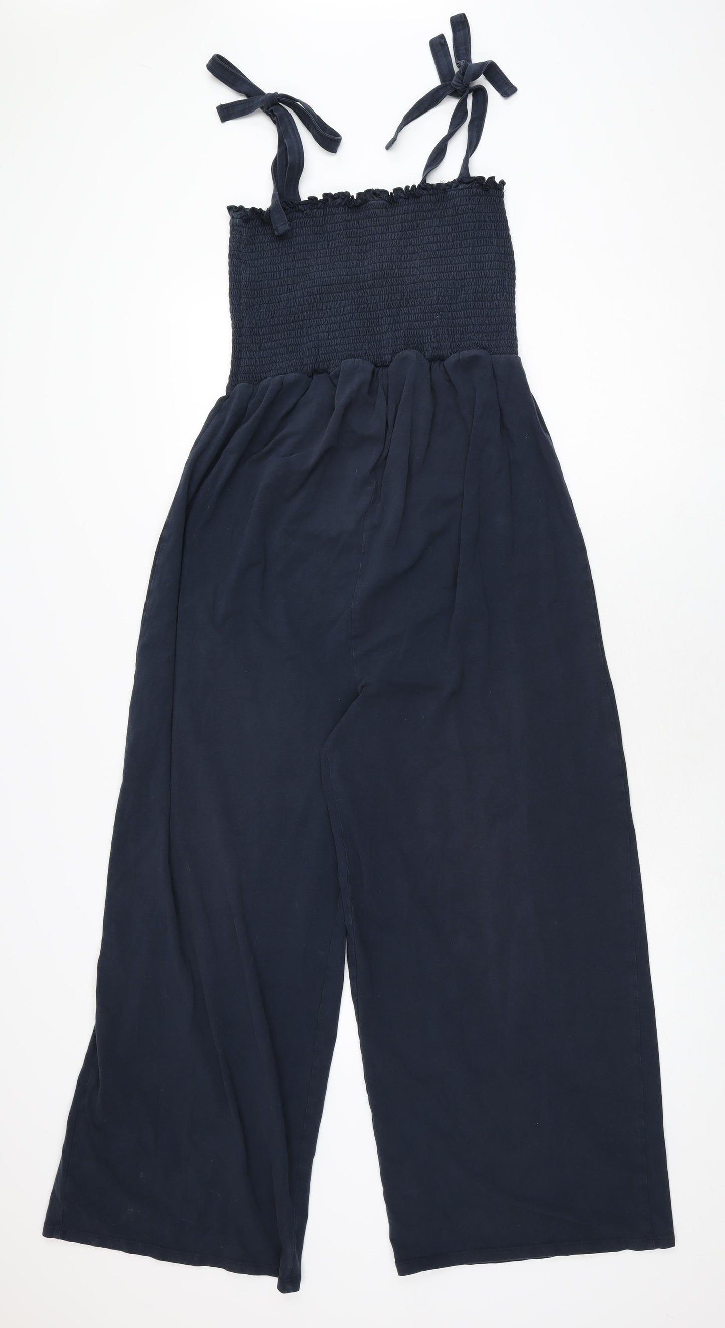 New Look Womens Blue Polyester Jumpsuit One-Piece Size 14 L26 in Pullover