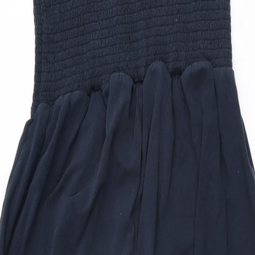 New Look Womens Blue Polyester Jumpsuit One-Piece Size 14 L26 in Pullover
