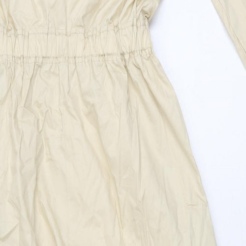 Zara Womens Beige Cotton Jumpsuit One-Piece Size XS L30 in Zip