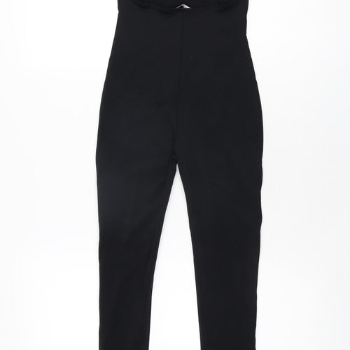 Zara Womens Black Polyester Jumpsuit One-Piece Size S L26 in Pullover