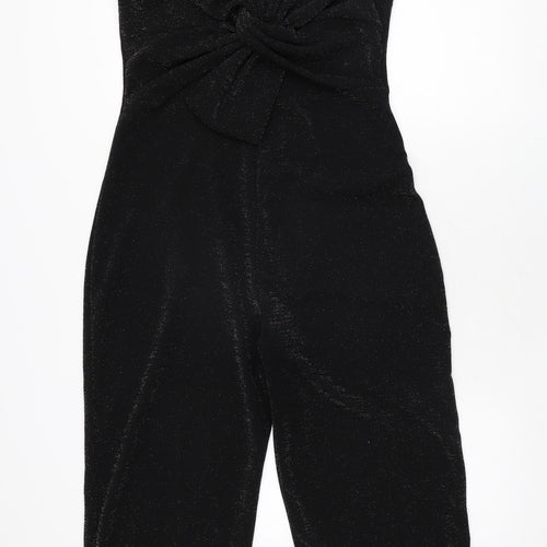Luna Loves Womens Black Nylon Jumpsuit One-Piece Size 12 L21 in Pullover