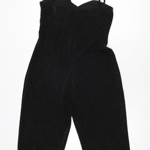 Luna Loves Womens Black Nylon Jumpsuit One-Piece Size 12 L21 in Pullover