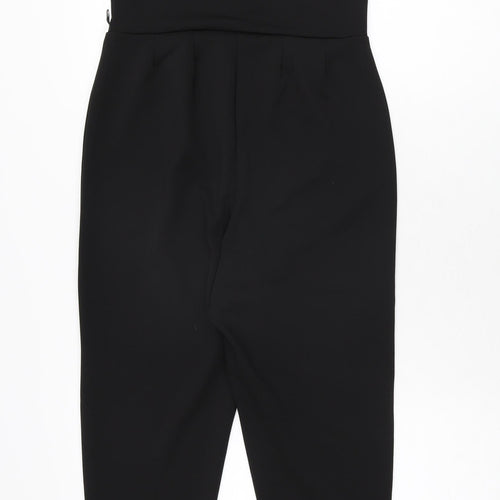 I-X London Womens Black Polyester Jumpsuit One-Piece Size 10 L27 in Pullover