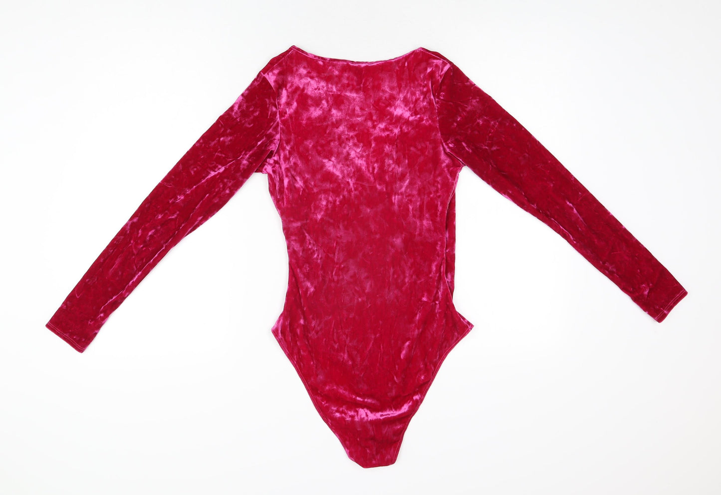 Nobody's Child Womens Pink Polyester Bodysuit One-Piece Size 8 Snap