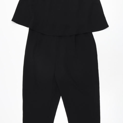 Zara Womens Black Polyester Jumpsuit One-Piece Size S L25 in Zip