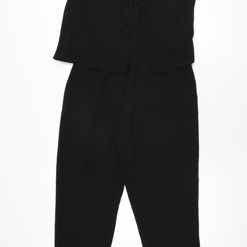 Zara Womens Black Polyester Jumpsuit One-Piece Size S L25 in Zip