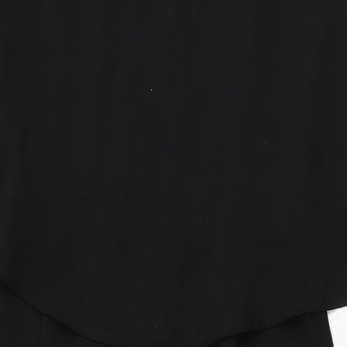 Zara Womens Black Polyester Jumpsuit One-Piece Size S L25 in Zip