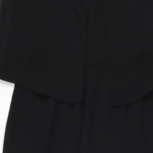 Zara Womens Black Polyester Jumpsuit One-Piece Size S L25 in Zip