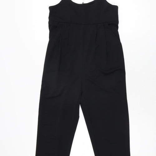 One More Womens Black Polyester Jumpsuit One-Piece Size S L22 in Zip