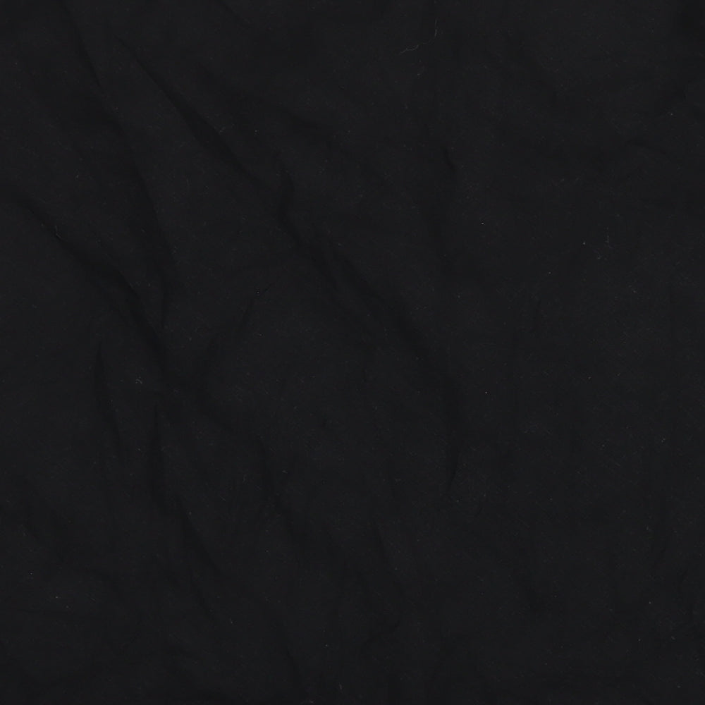 Marks and Spencer Womens Black Linen A-Line Skirt Size 14
