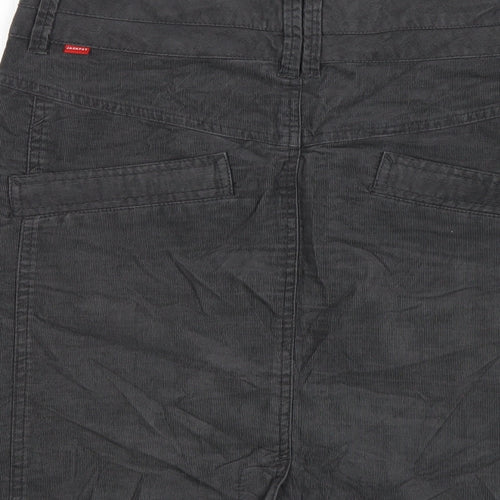 Jackpot Womens Grey Cotton A-Line Skirt Size 10 Zip