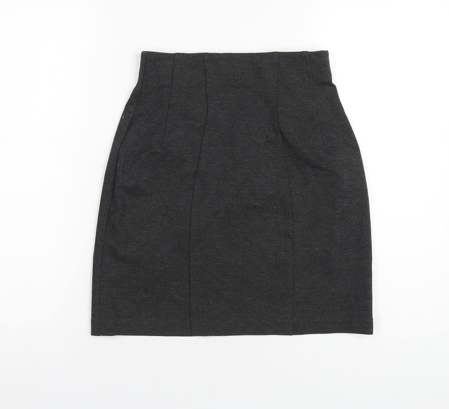 Marks and Spencer Womens Grey Viscose A-Line Skirt Size 6