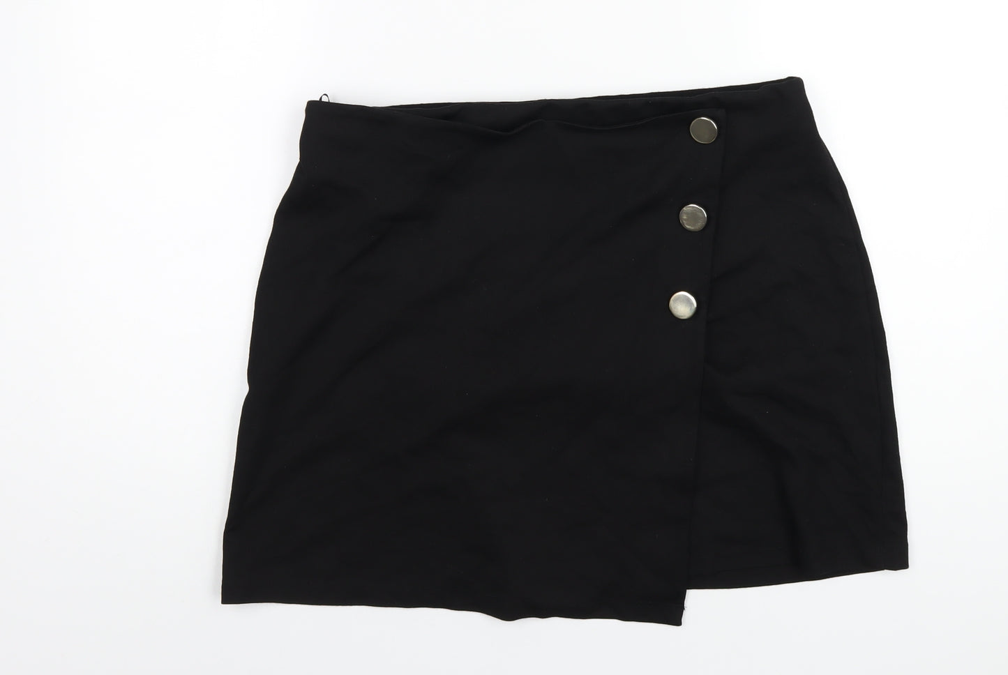 NEXT Womens Black Viscose A-Line Skirt Size 16