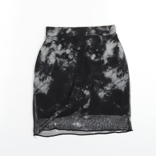 Daisy Street Womens Black Polyester A-Line Skirt Size 6