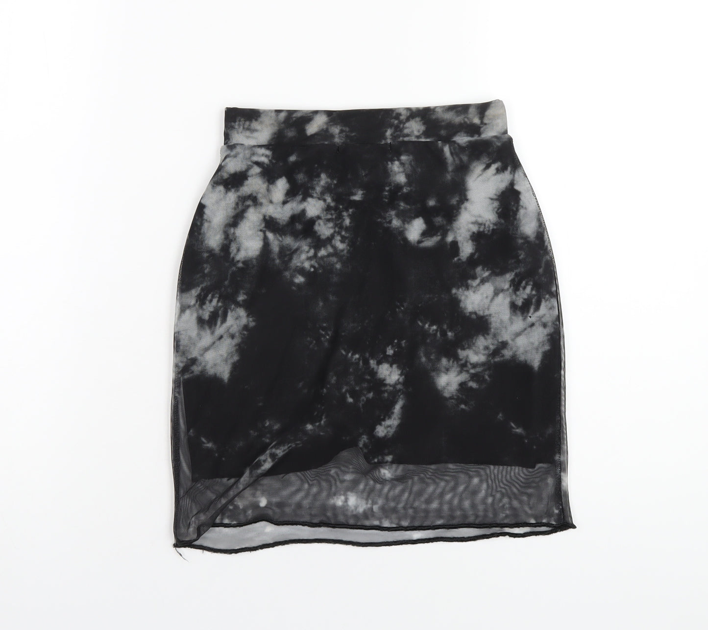 Daisy Street Womens Black Polyester A-Line Skirt Size 6