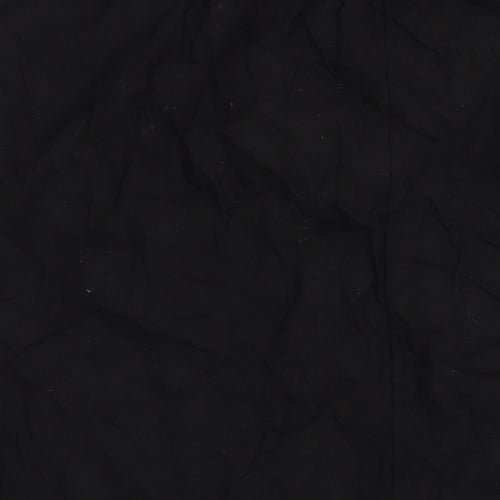 John Lewis Womens Black Linen A-Line Skirt Size 8