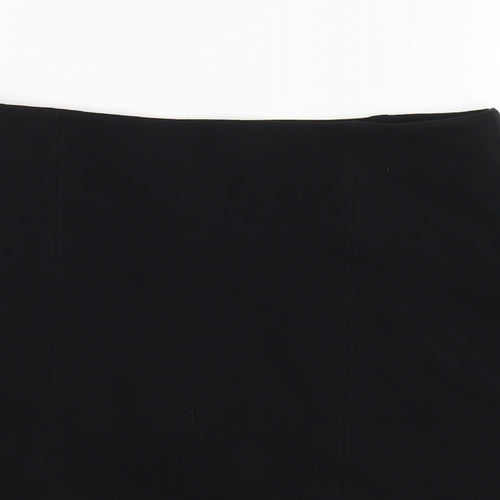 Marks and Spencer Womens Black Viscose Straight & Pencil Skirt Size 10
