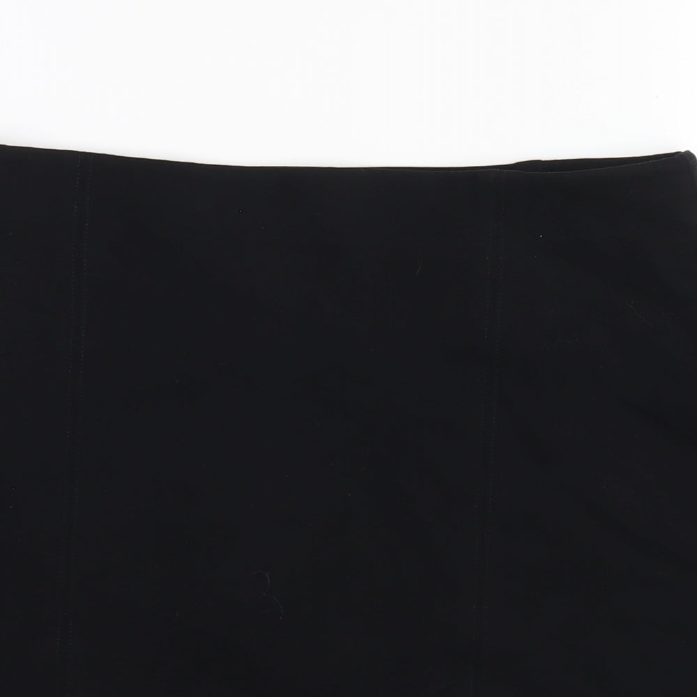 Marks and Spencer Womens Black Viscose Straight & Pencil Skirt Size 10