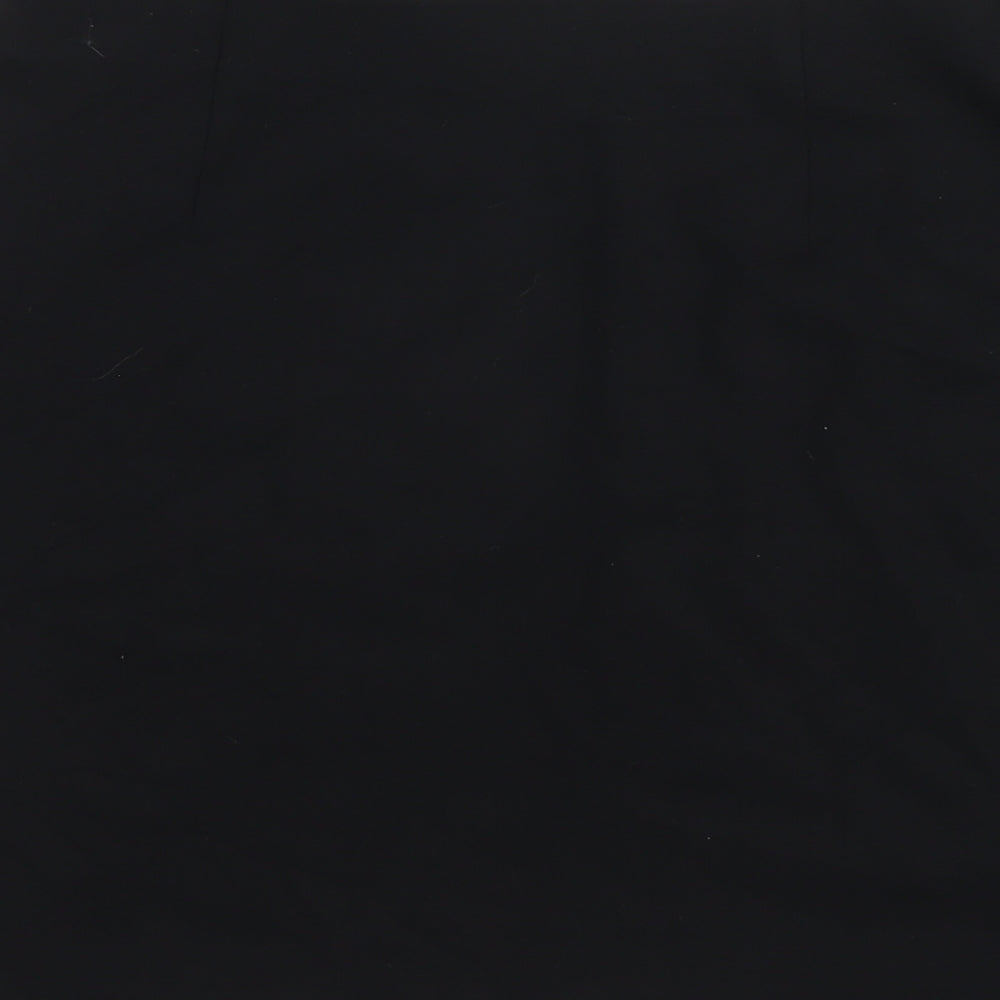 Marks and Spencer Womens Black Viscose Straight & Pencil Skirt Size 10