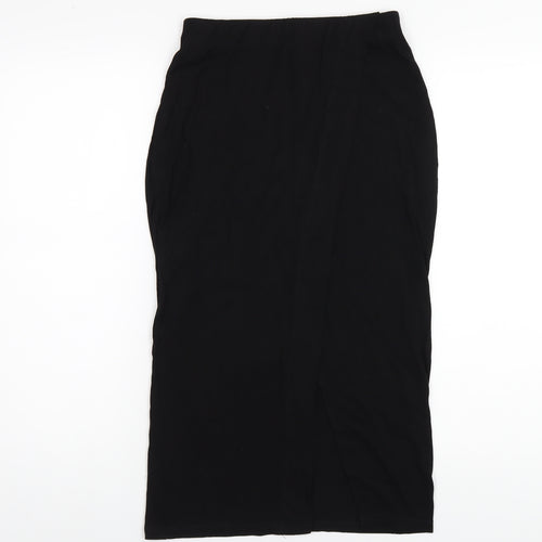H&M Womens Black Viscose Straight & Pencil Skirt Size XS