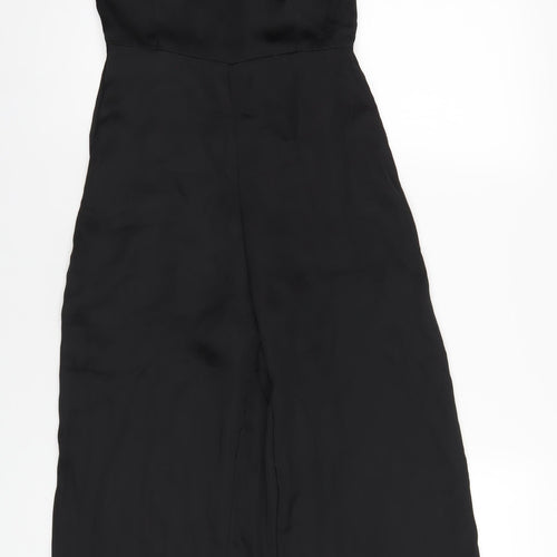 PRETTYLITTLETHING Womens Black Polyester Jumpsuit One-Piece Size 8 L24 in Zip