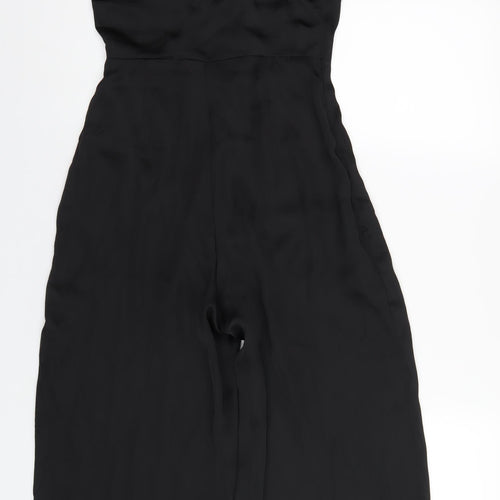 PRETTYLITTLETHING Womens Black Polyester Jumpsuit One-Piece Size 8 L24 in Zip