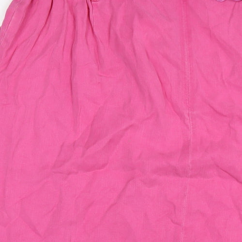 Ann Harvey Womens Pink Lyocell A-Line Skirt Size 24 Zip